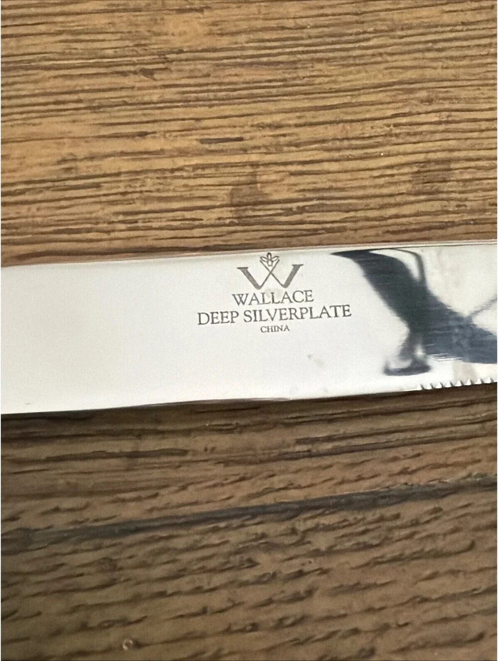 Wallace Deep Silver Centennial Silverplate Dinner Knives - Set of 9